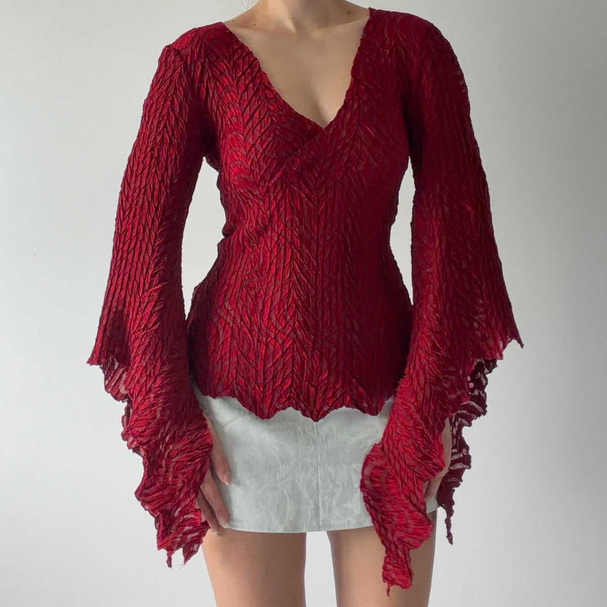 Rare Cache Bell Sleeve Top | S