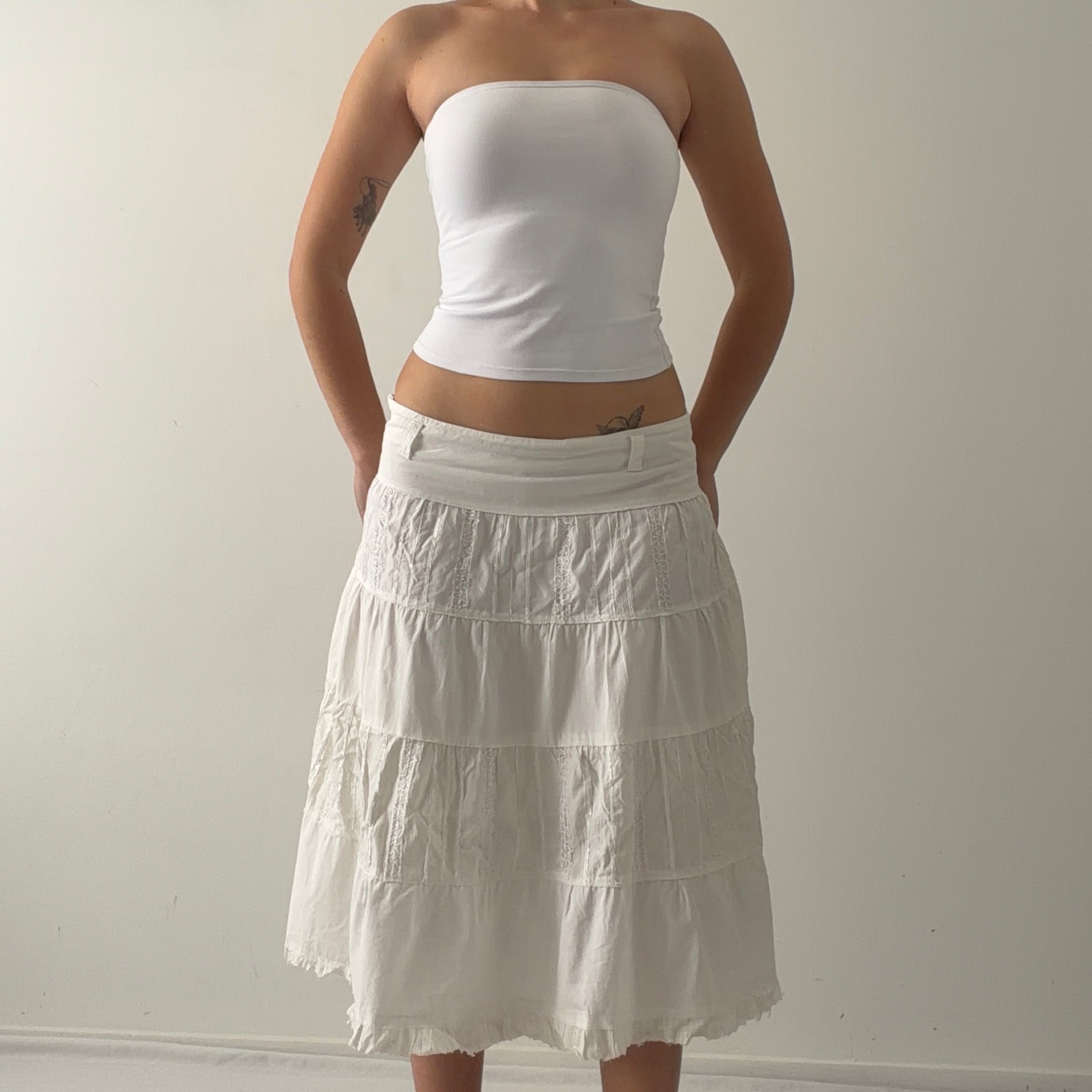 Viva Tiered Midi Skirt | 8-10