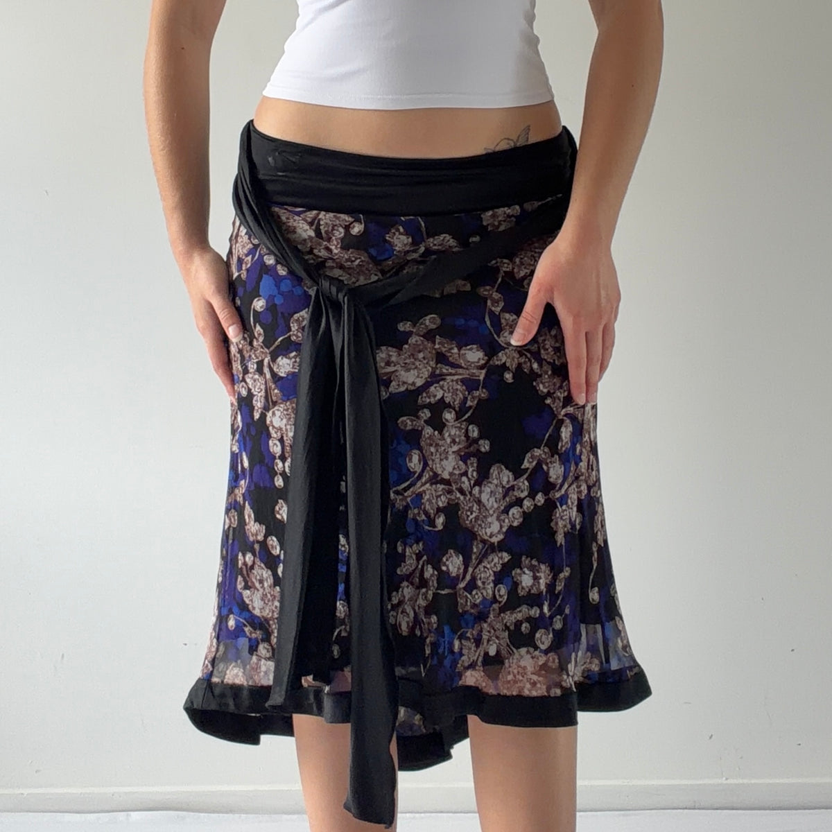 Diane Von Furstenberg Silk Midi Skirt | 6-8