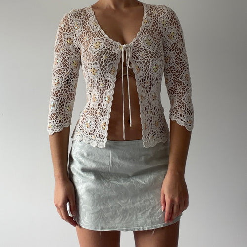 Oasis Sequin Crochet Top | 6-8