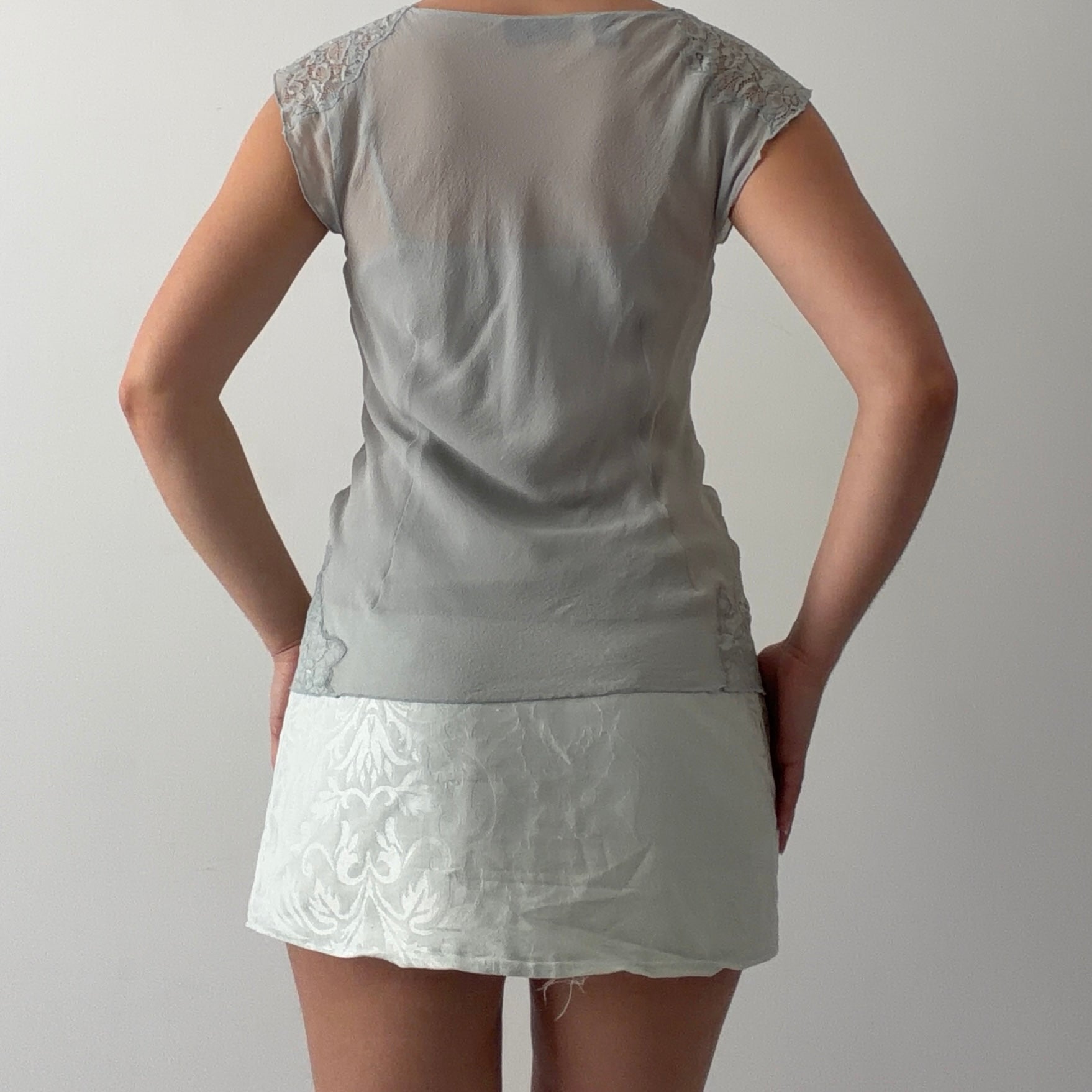 Express Silk Lace Top | 8-10