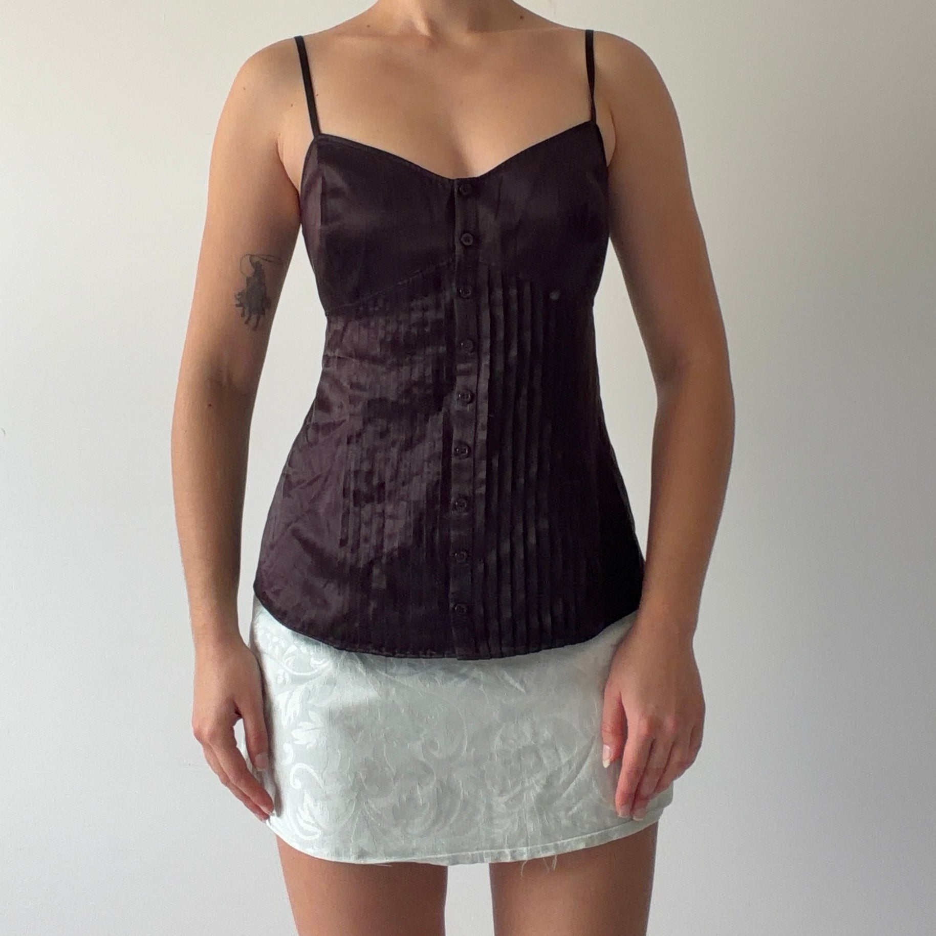 INC 100% Silk Babydoll Top | 12