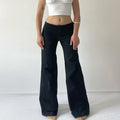 Low Rise Wide Leg Pants | 8-10