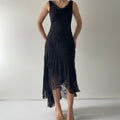 Betsy & Adam Silk Beaded Midi Dress | S