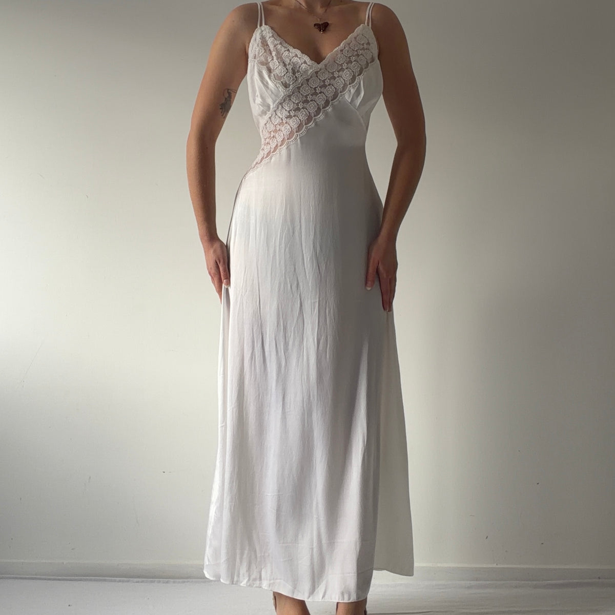 Günes Satin Slip Dress | S-M