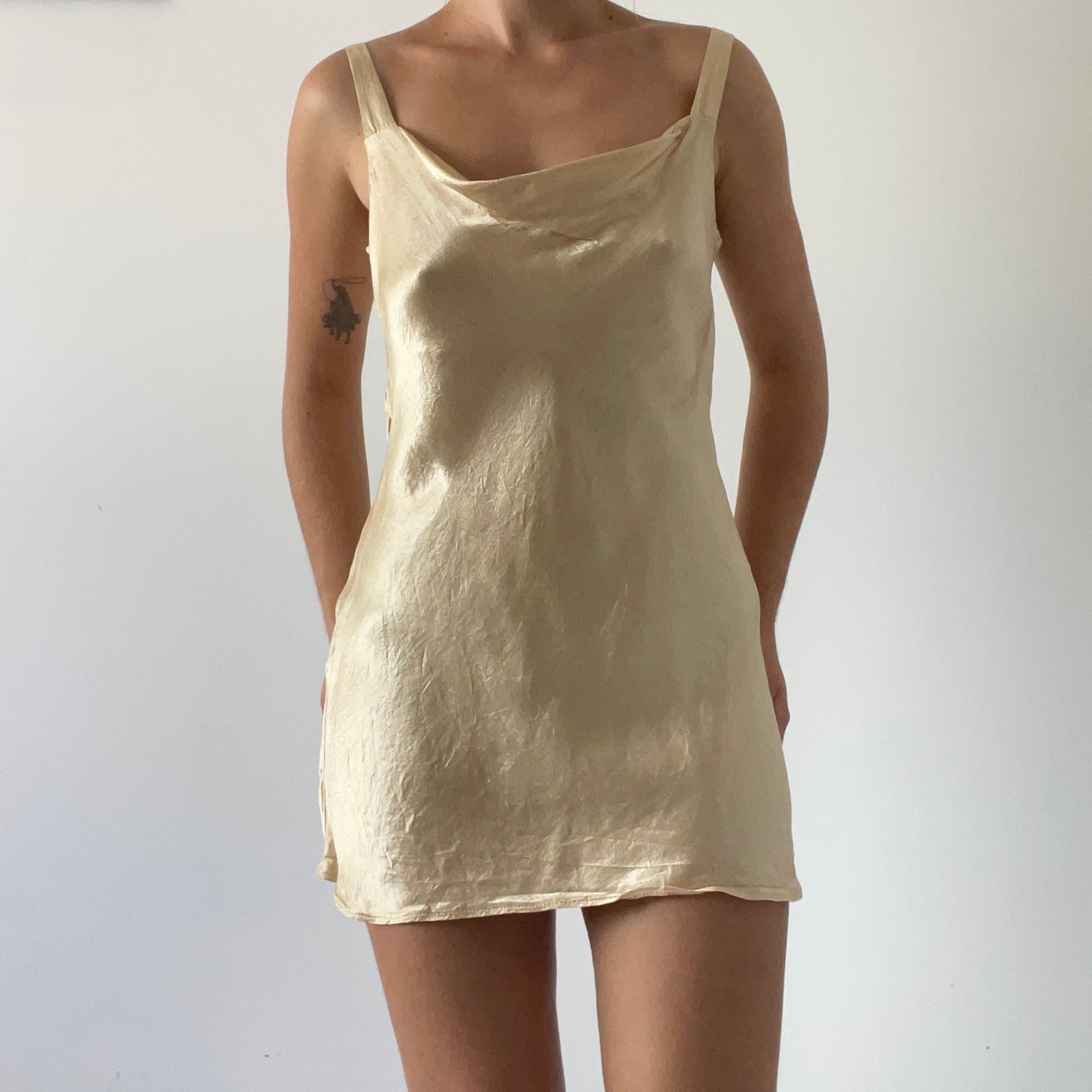 Cowl Slip Midi Dress | Made in NZ | 8-10