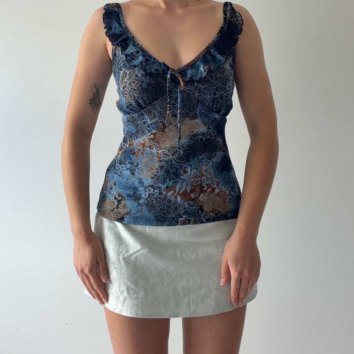 Star City Ruffle Cami | Made in USA | L