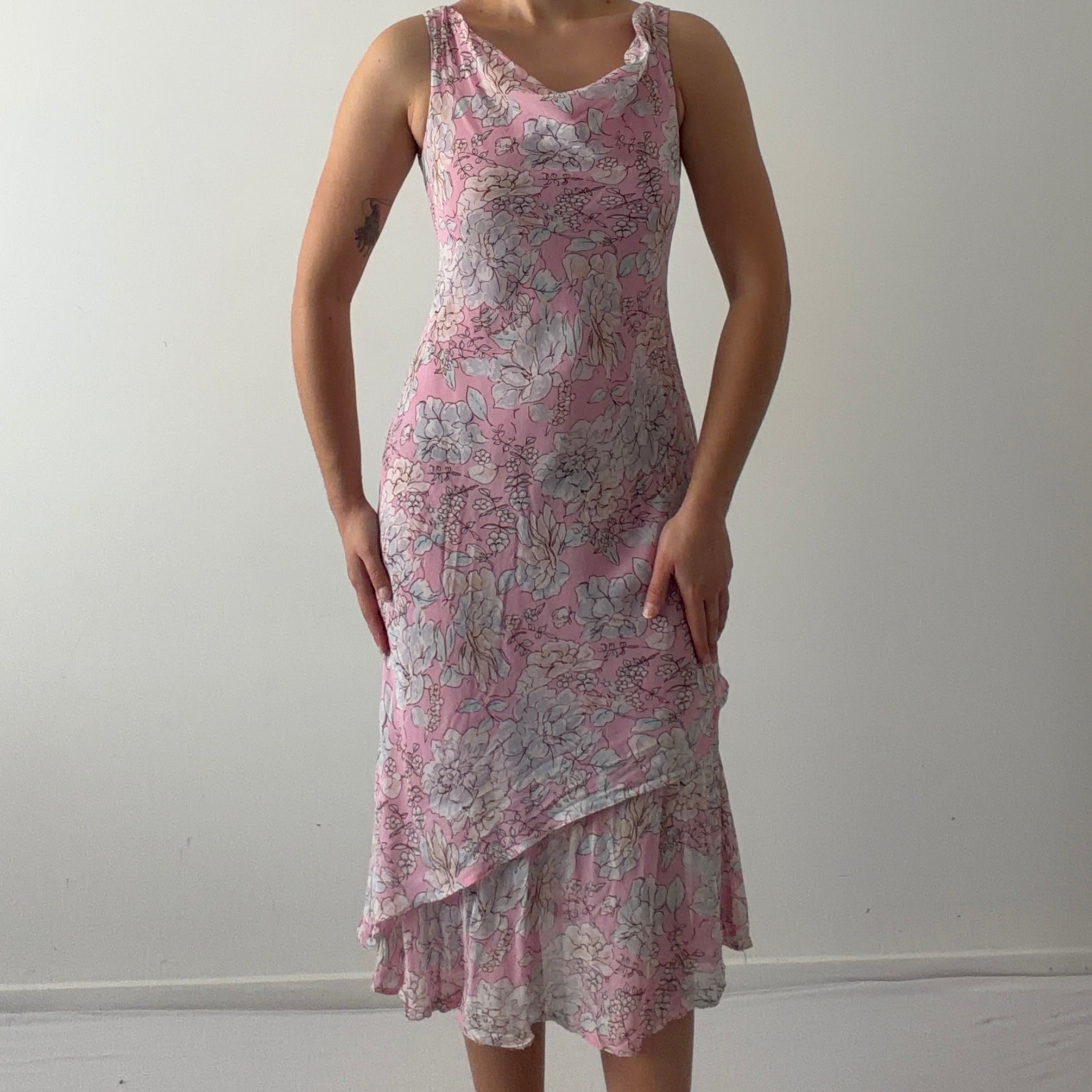 LA City Floral Midi Dress | Made in France | S