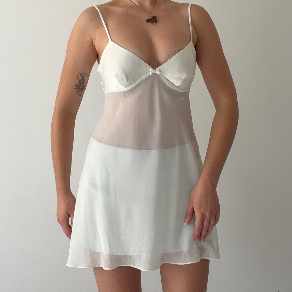 Victoria's Secret Mini Slip Dress | XS | White