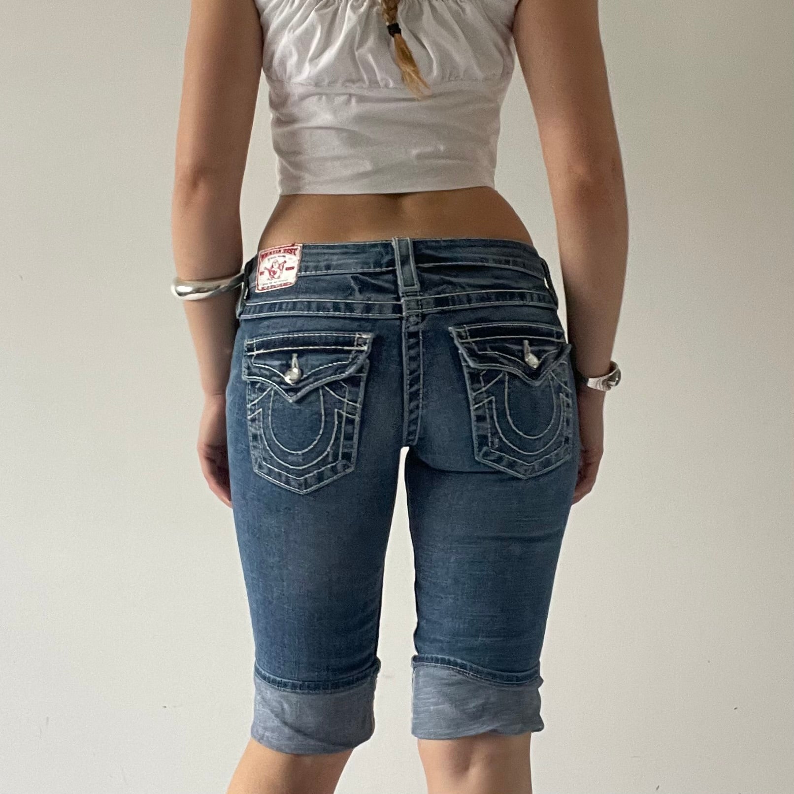 True Religion Denim Capri Shorts