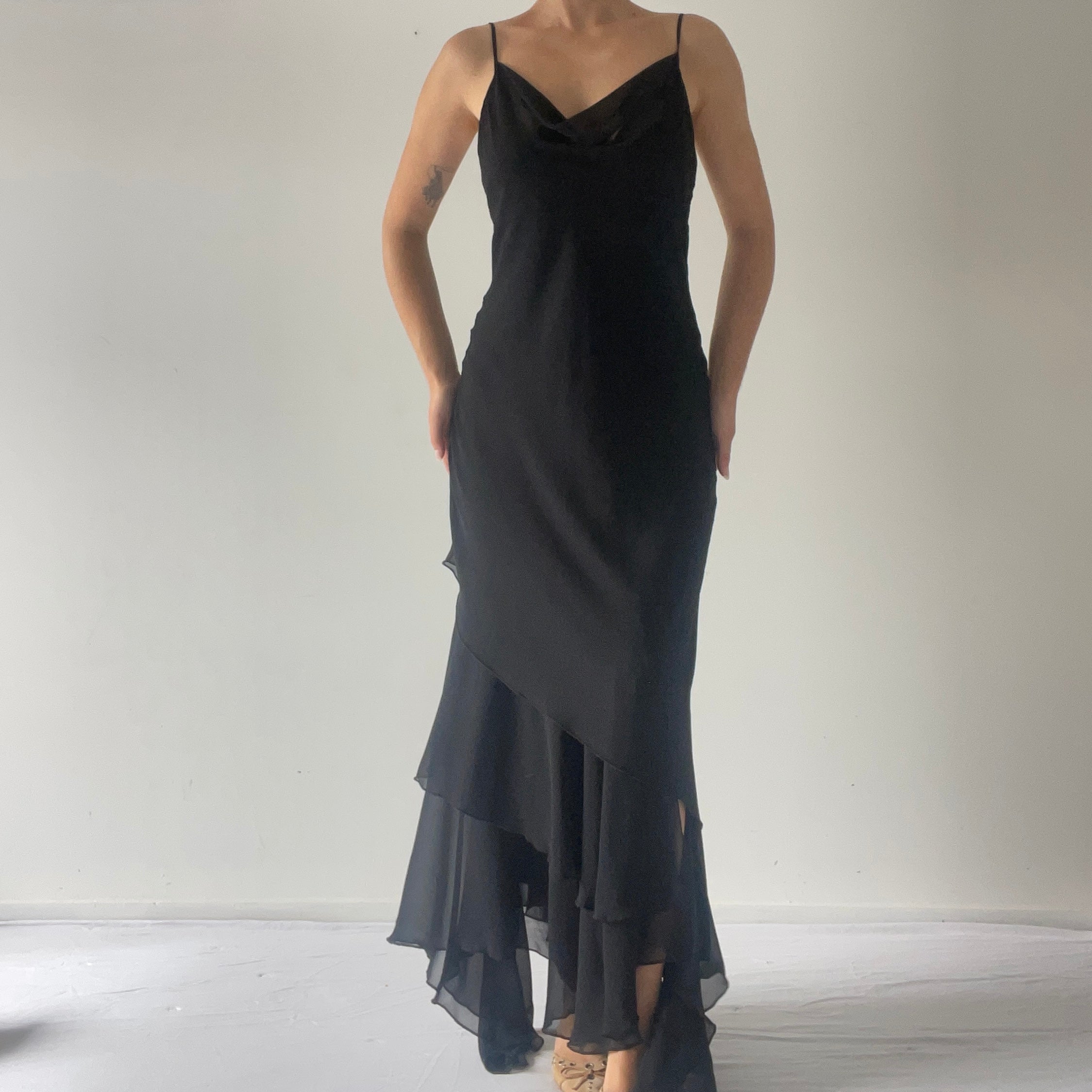 Truworths Asymmetric Ruffle Maxi Dress | 8-10