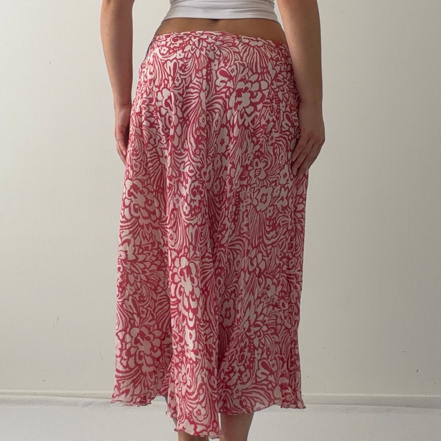 Jones New York Silk Midi Skirt | XXL