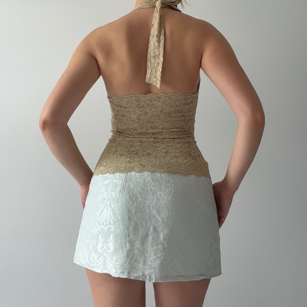 Wild Cat Lace Halter Top | XS