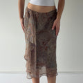 Ralph Lauren Paisley Midi Skirt | L