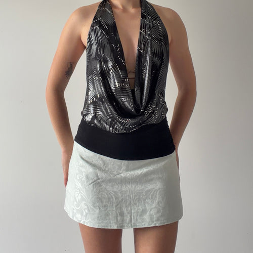 Gidani USA Halter Cowl Top | M