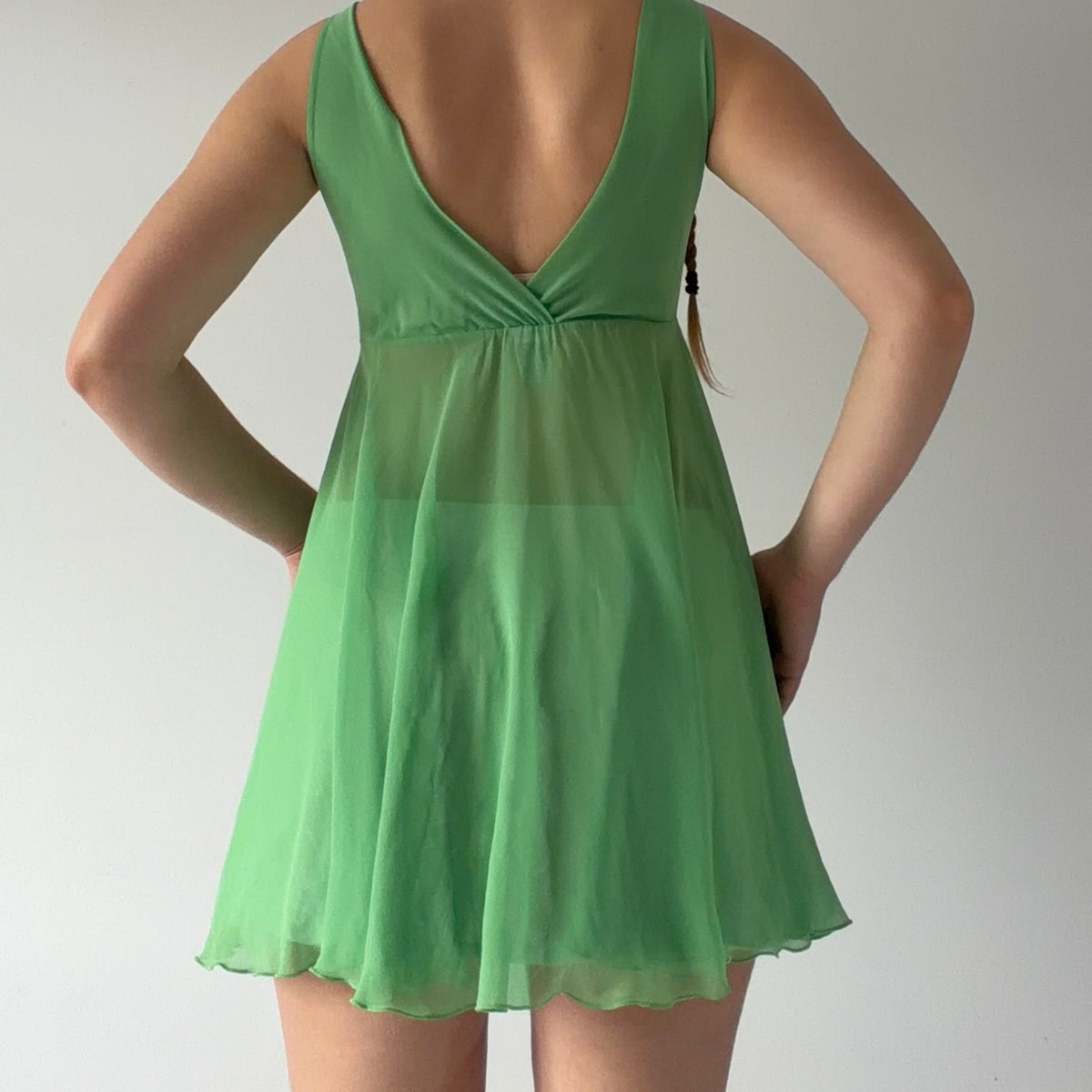 Cabernet Babydoll Slip Dress | S