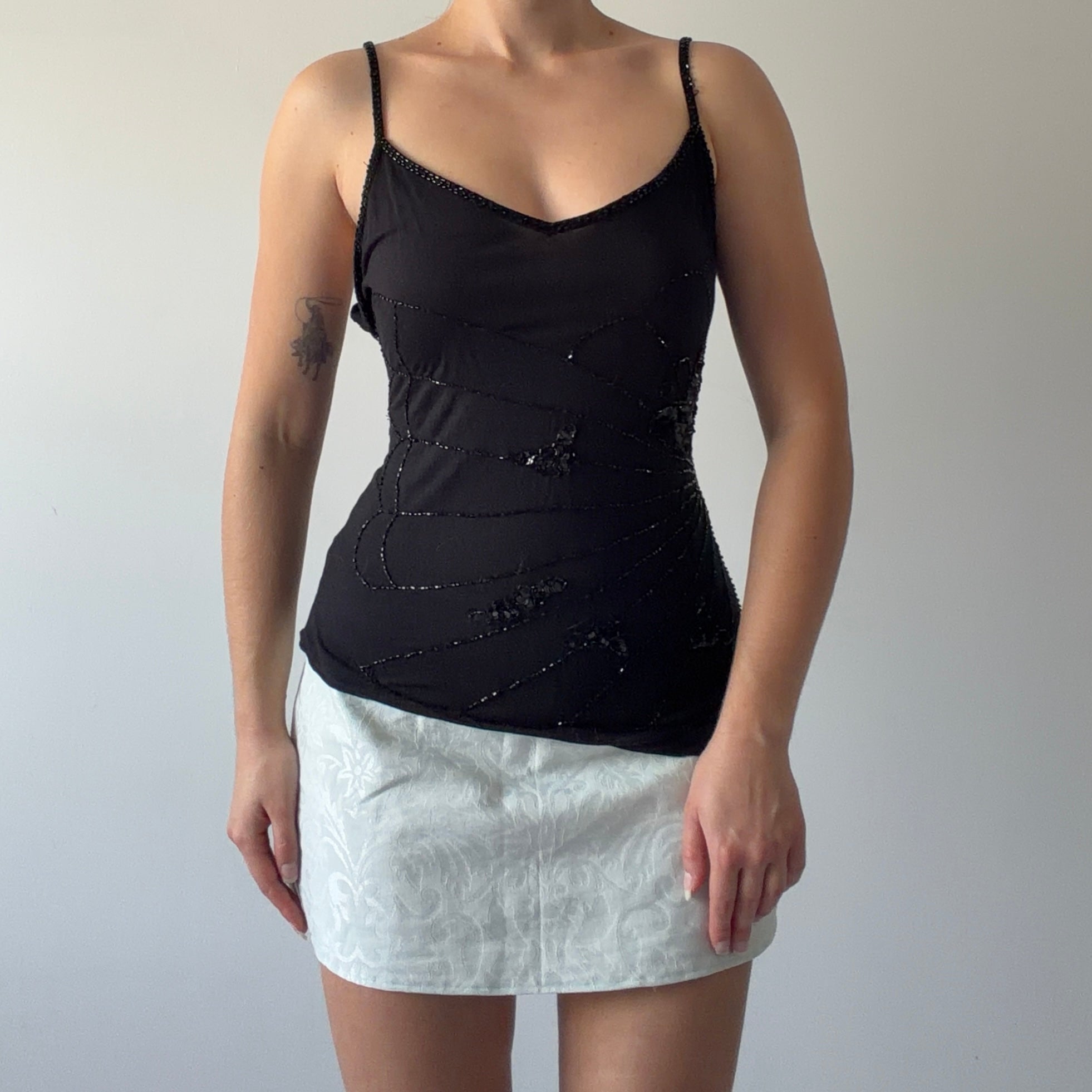 Pimkie Beaded Butterfly Top | 12-14