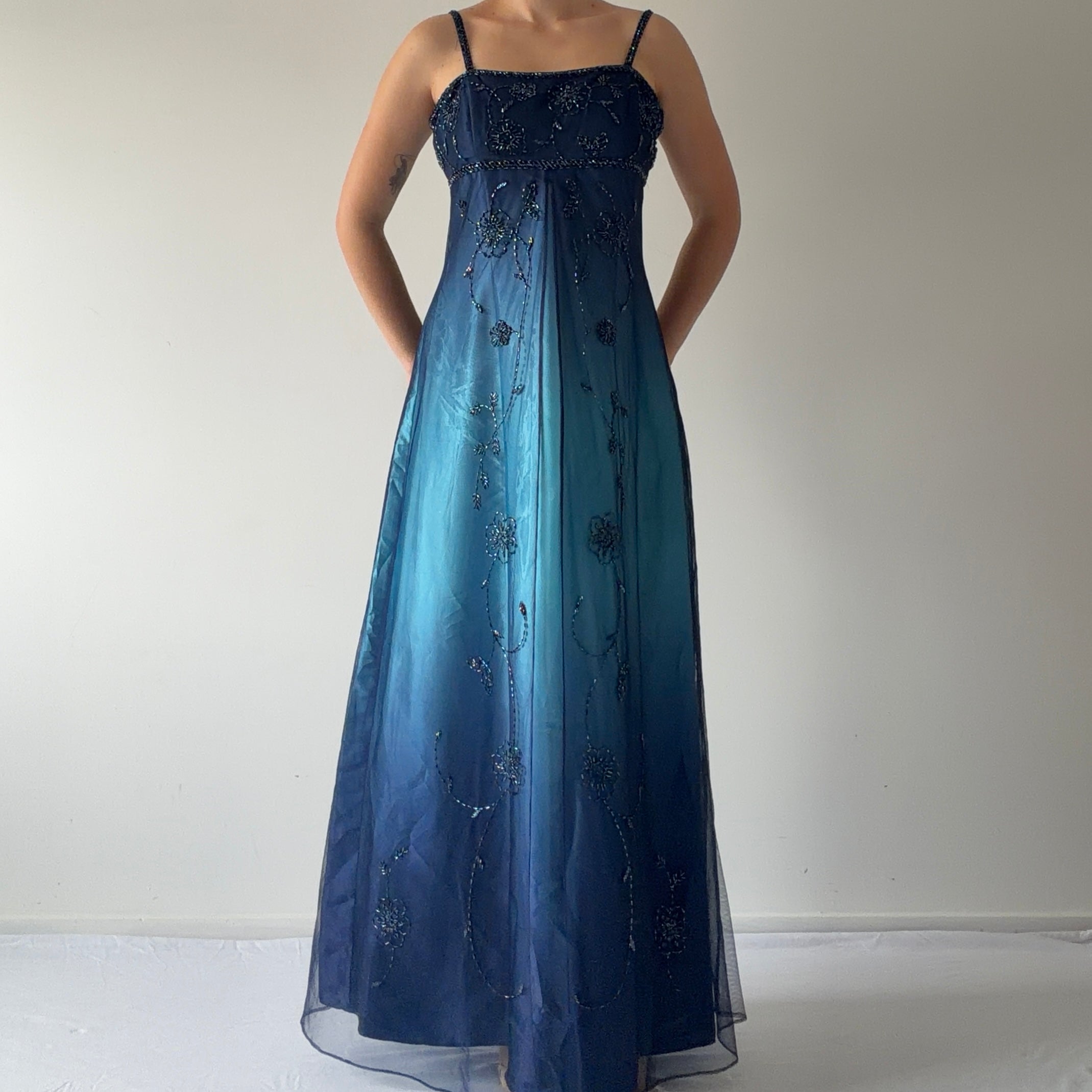 Jessica Beaded Maxi Dress | S