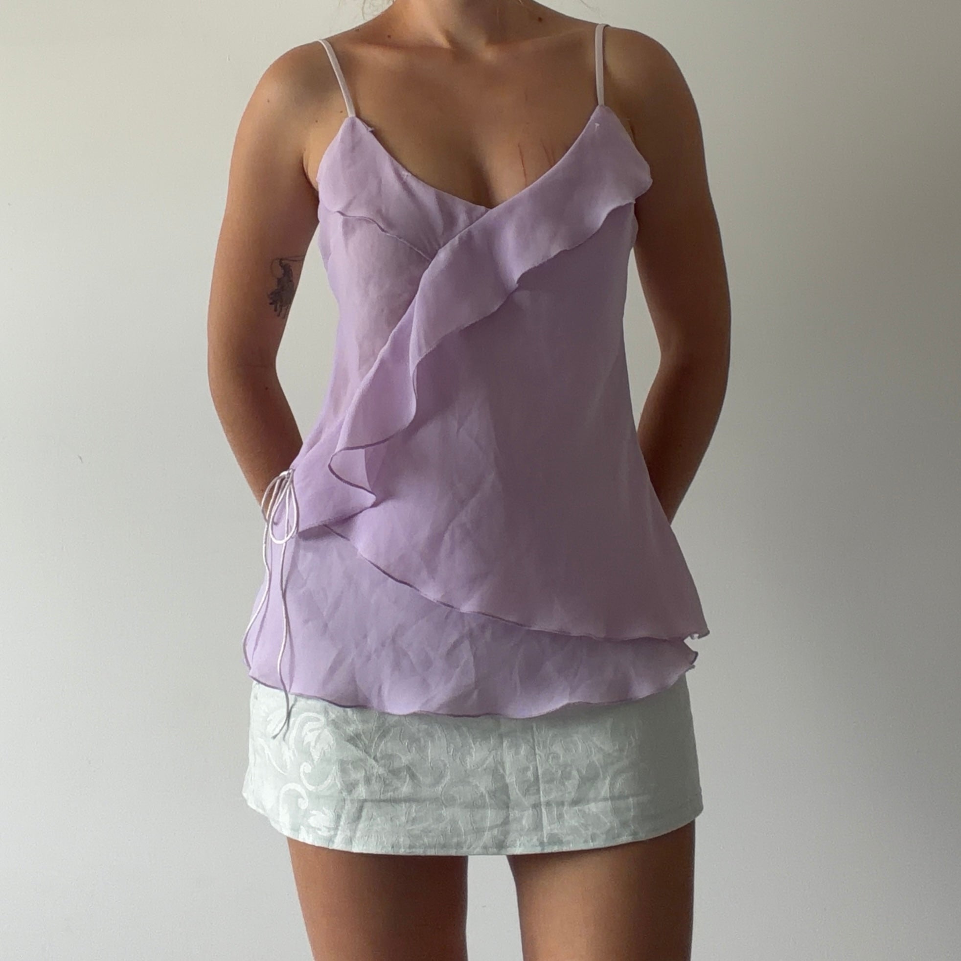 Lynne Ruffle Cami | S
