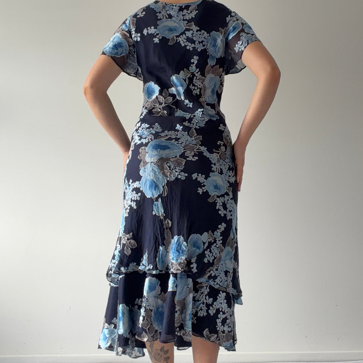Jacques Vert Floral Midi Dress | L
