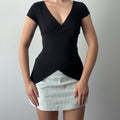 Dynamite Asymmetric Babydoll Top | M