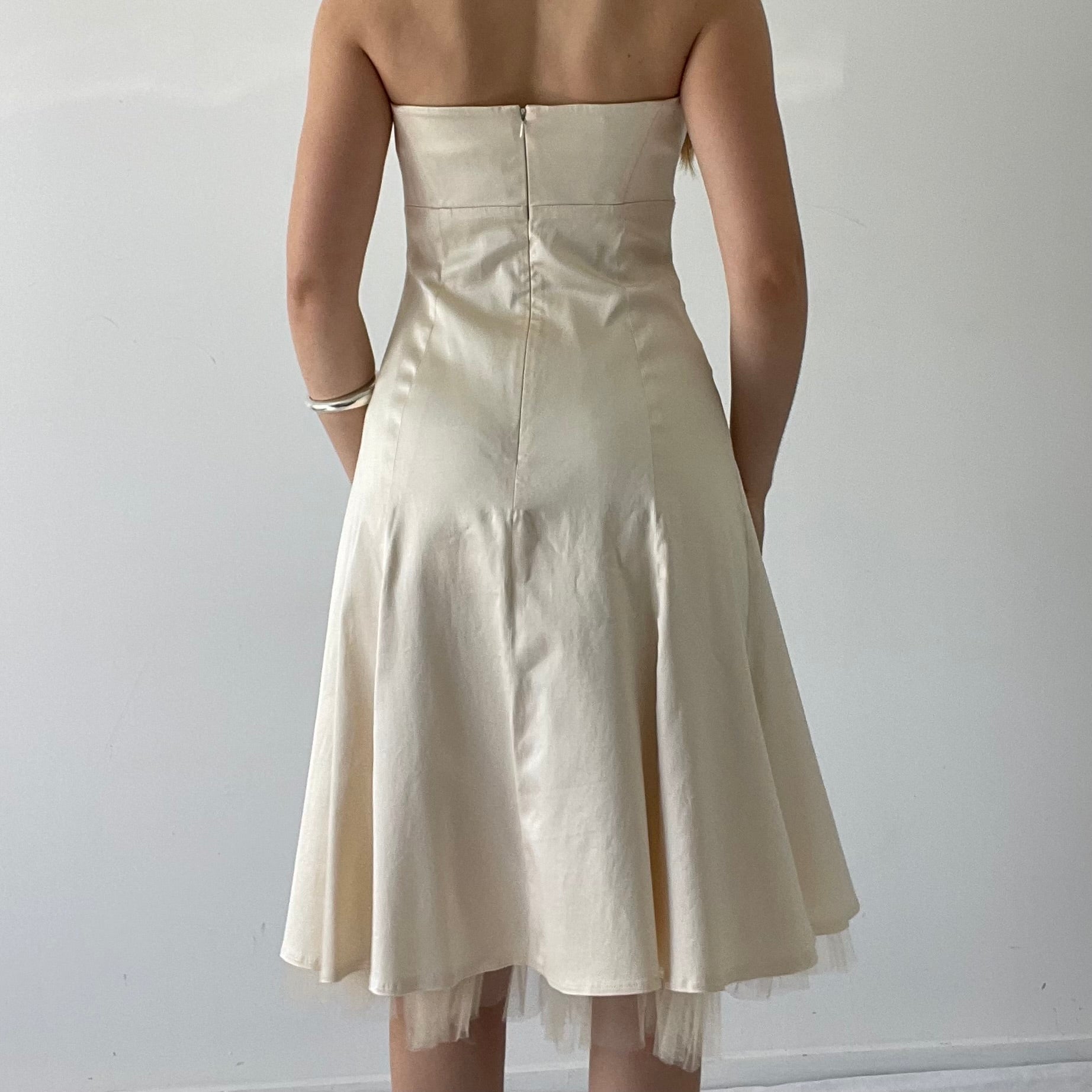 Warehouse Strapless Midi Dress | 8-10