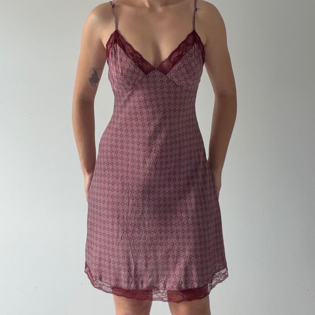 Etam Silk Mini Slip Dress | M