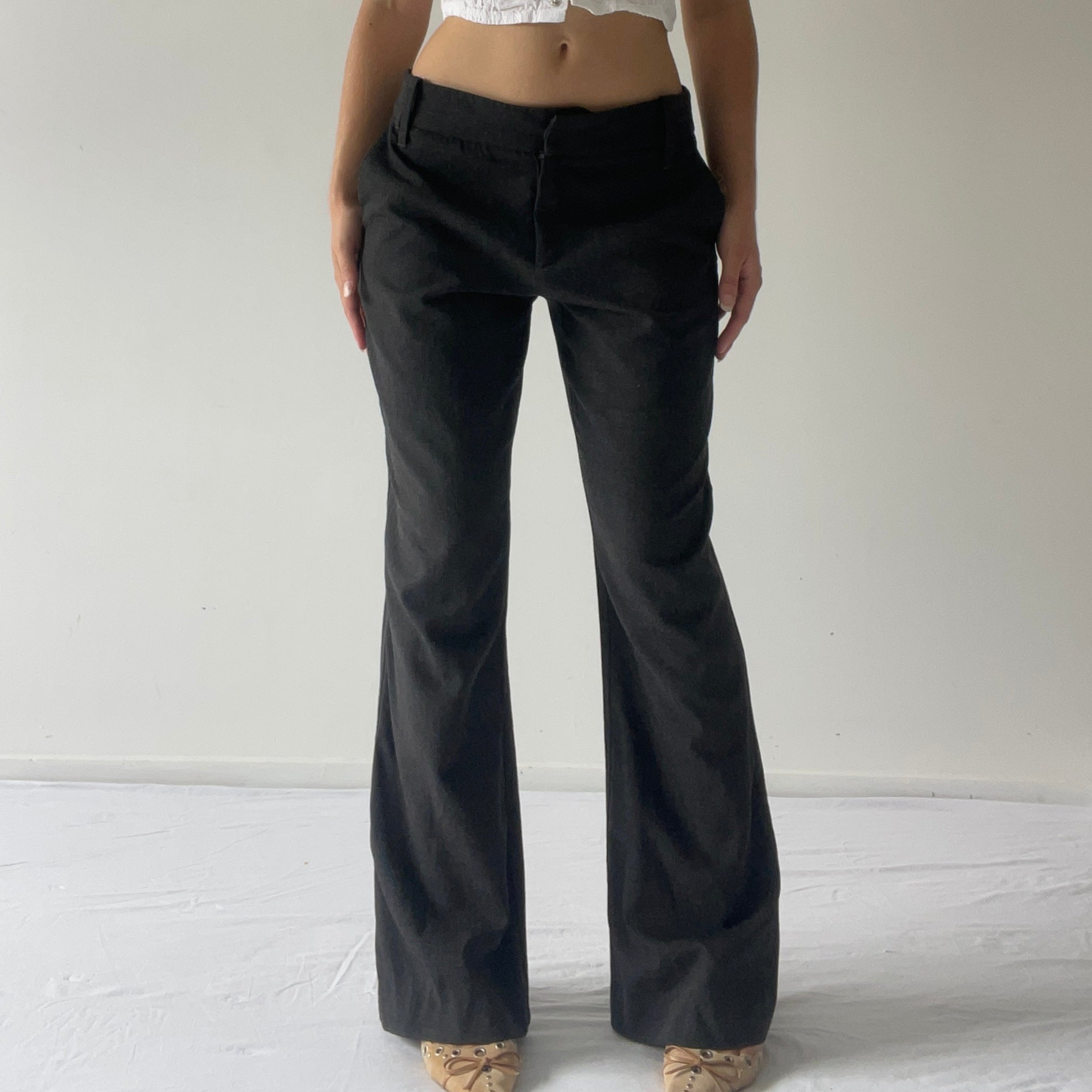 Cue Wool Wide Leg Pants | S