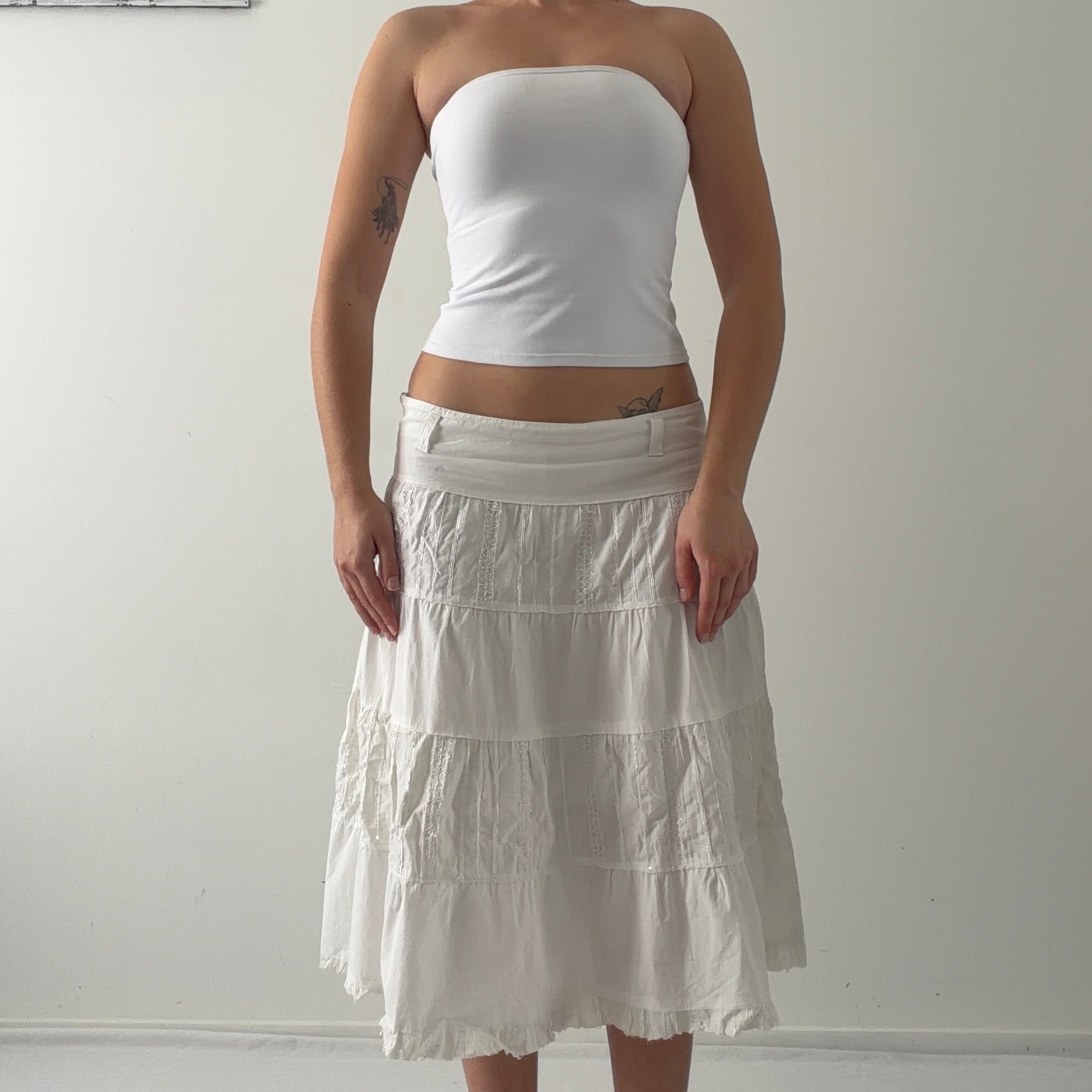 Viva Tiered Midi Skirt | 8-10