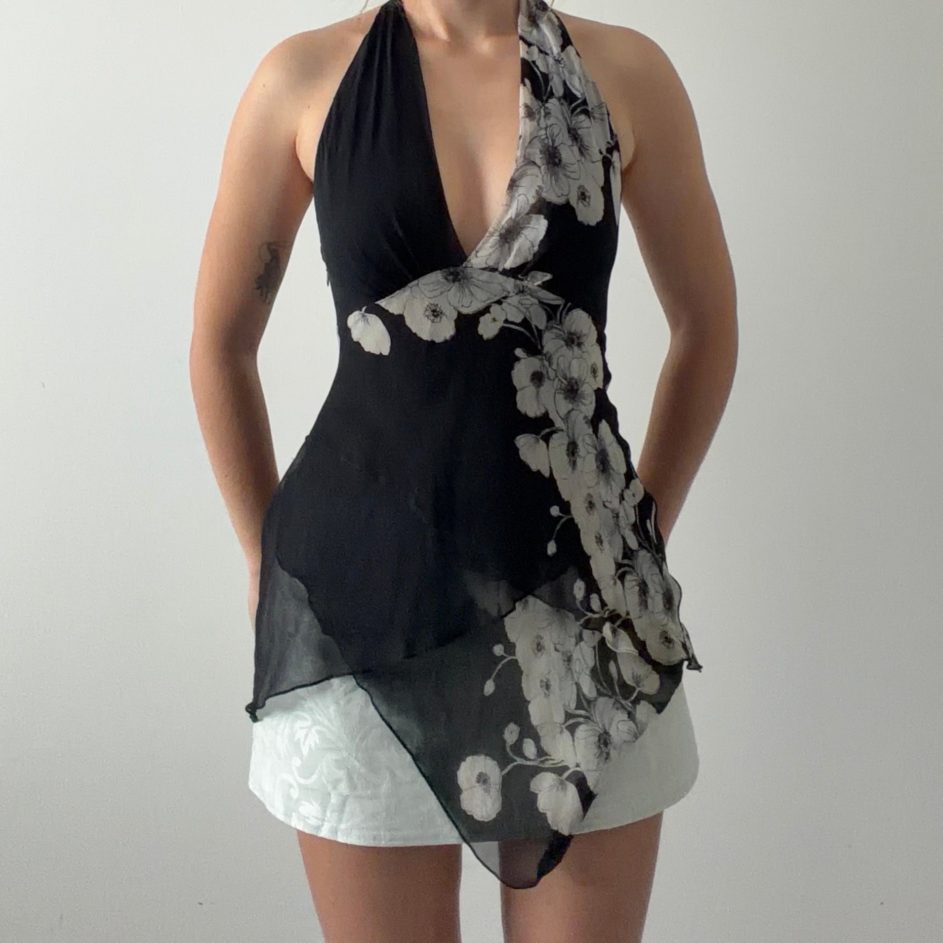 Rare BCBG Silk Halter Top | S