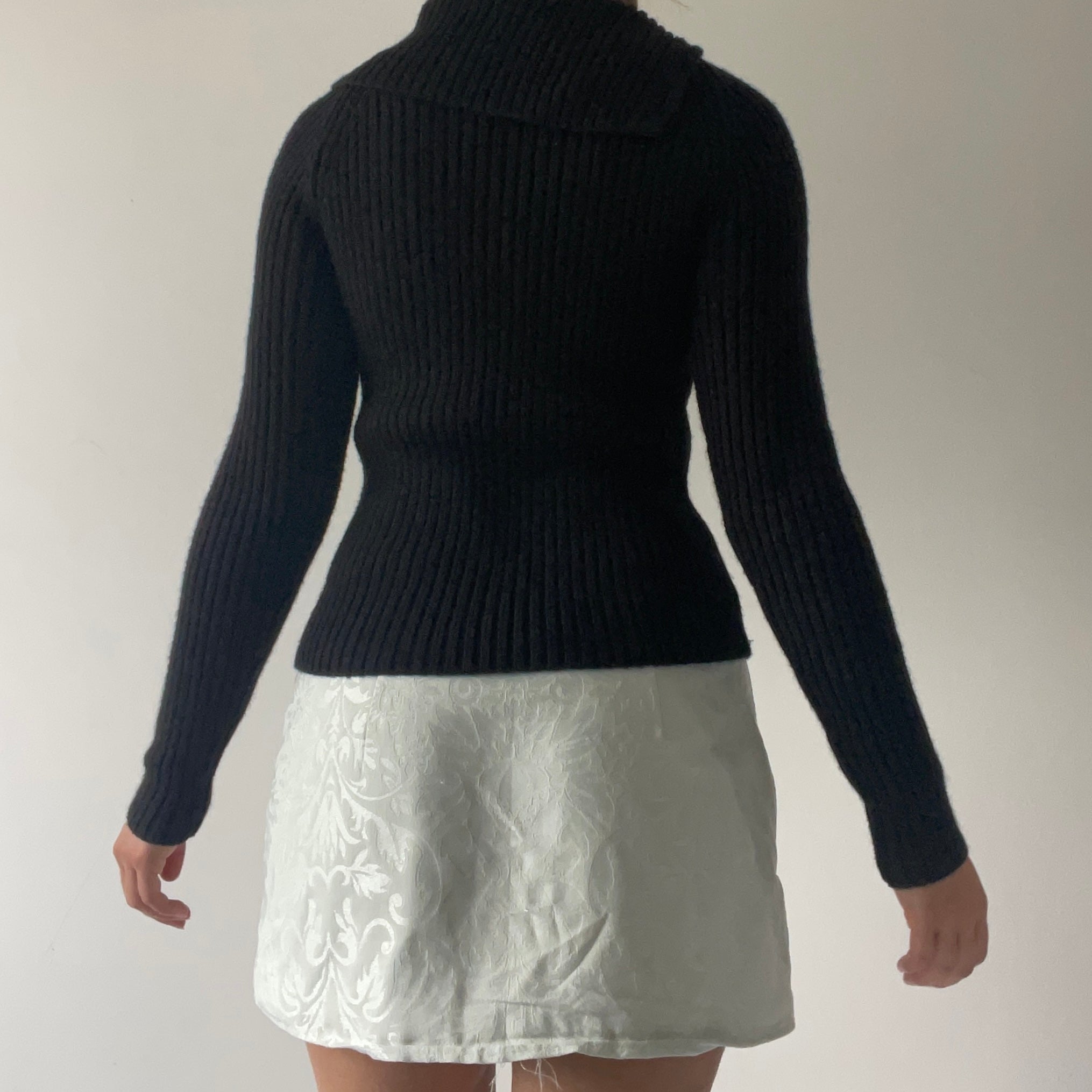Asymmetric Wool Sweater | XS