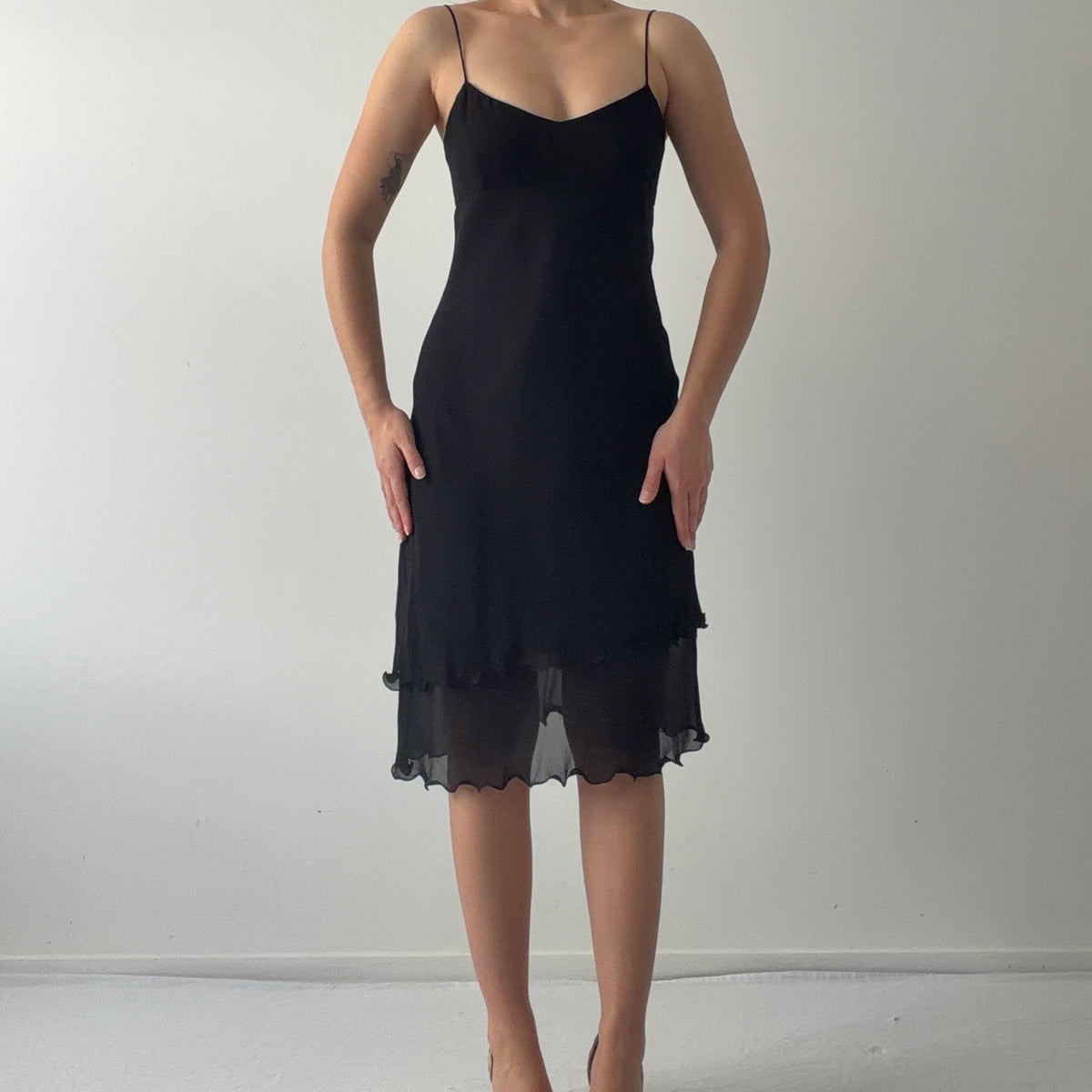Ann Taylor Silk Midi Dress | XS
