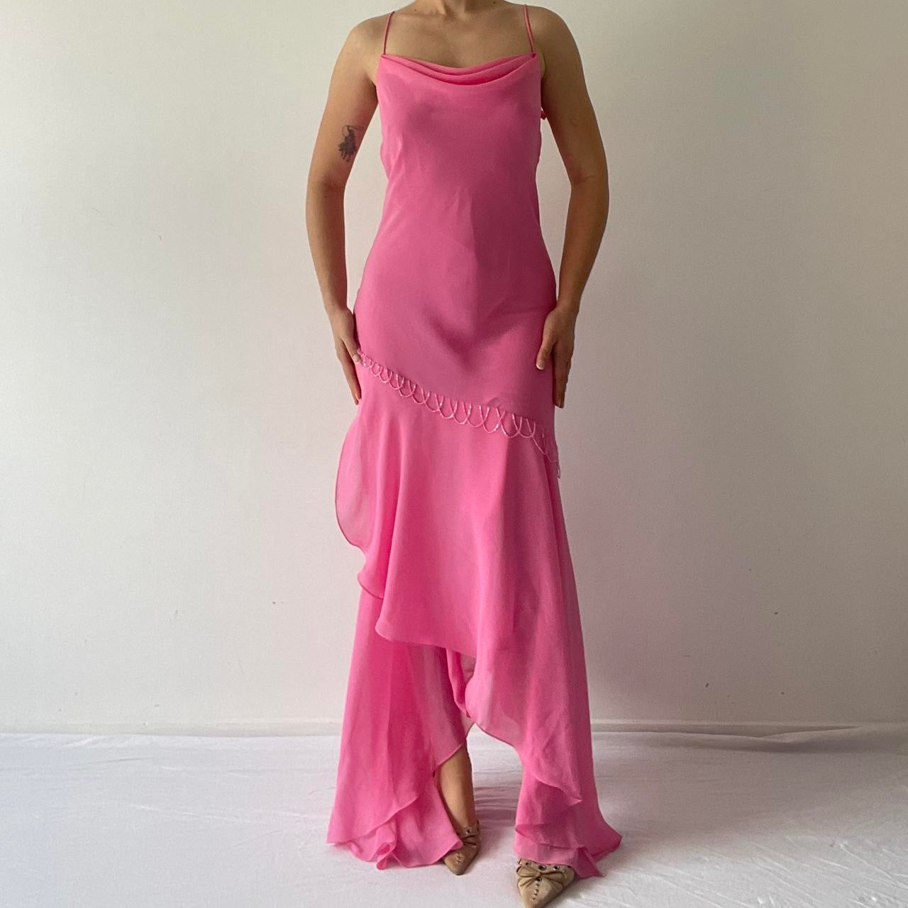 Ellen H Ruffle Slip Dress | 12-14