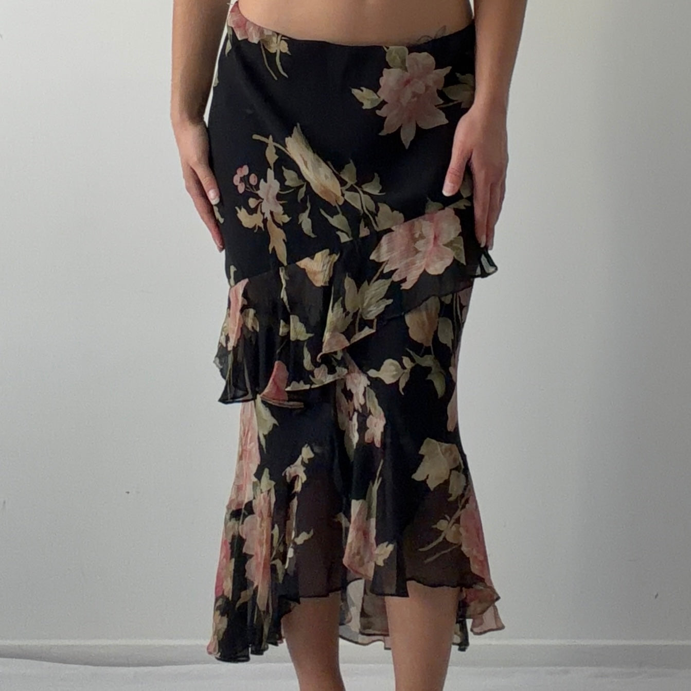 Ralph Lauren Silk Ruffle Skirt | 12-16