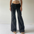 Low Rise Wide Leg Pants | Made in NZ | S