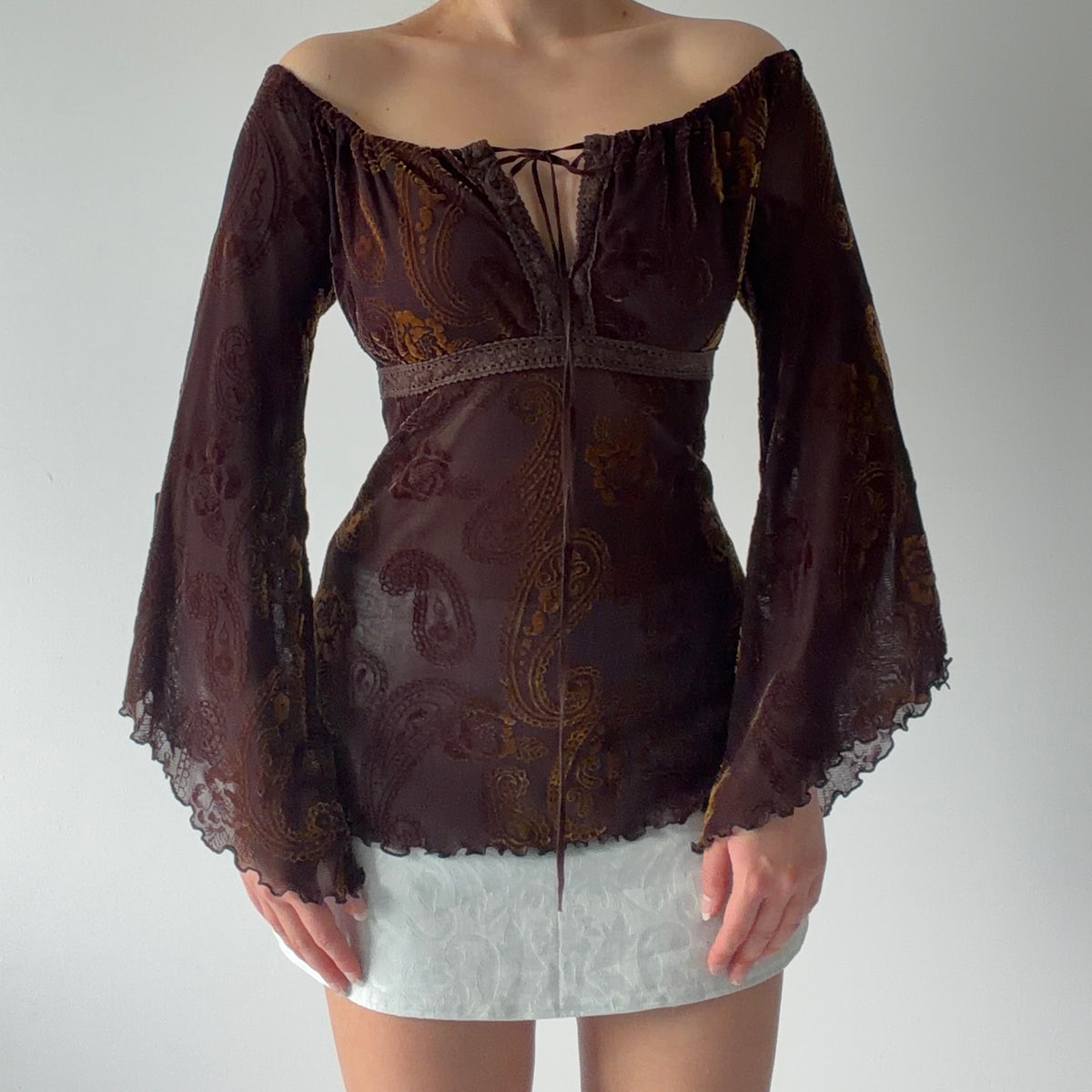 Ici & Maintenant Bell Sleeve Top | Made in France | L