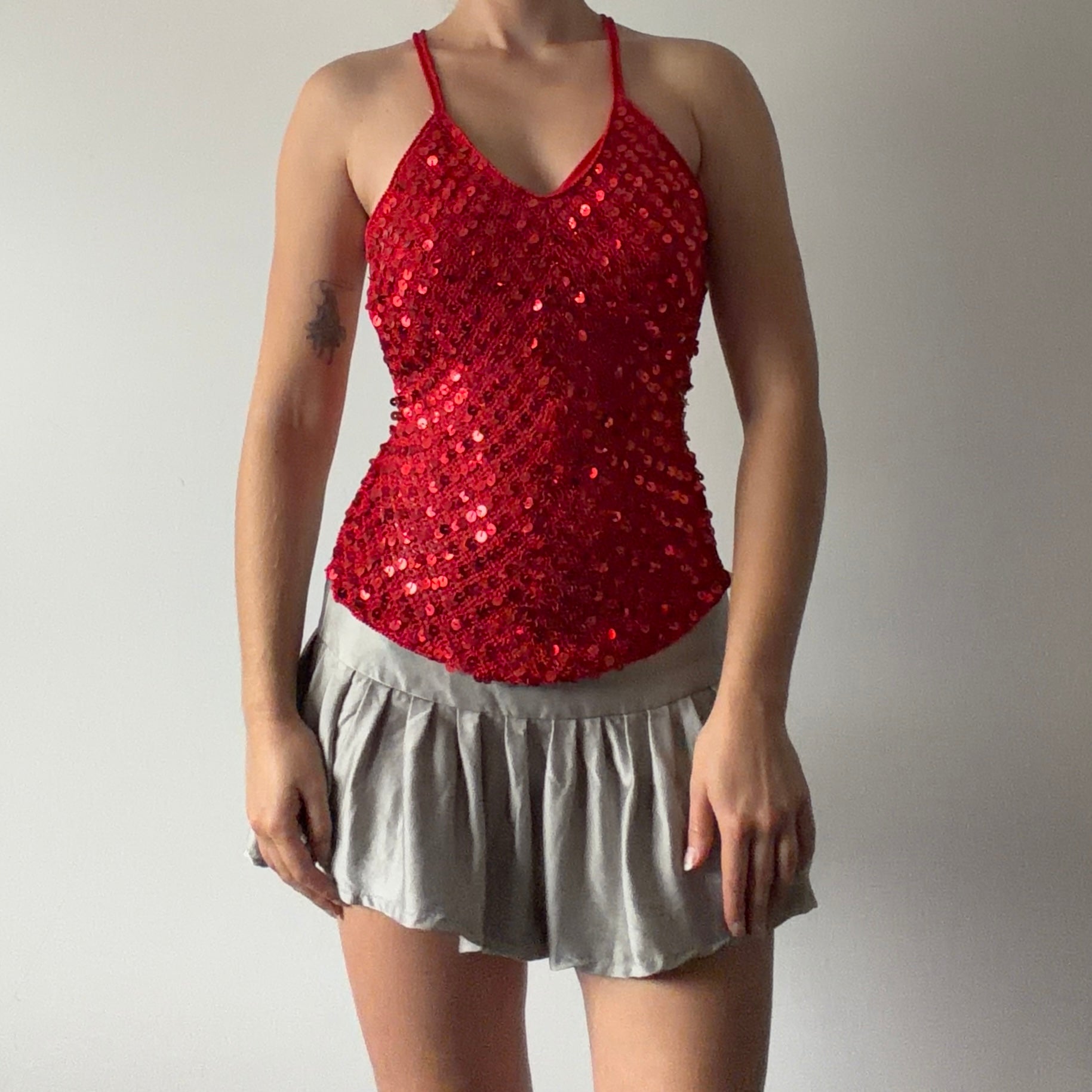 00s Sequin Crochet Top | 8-10