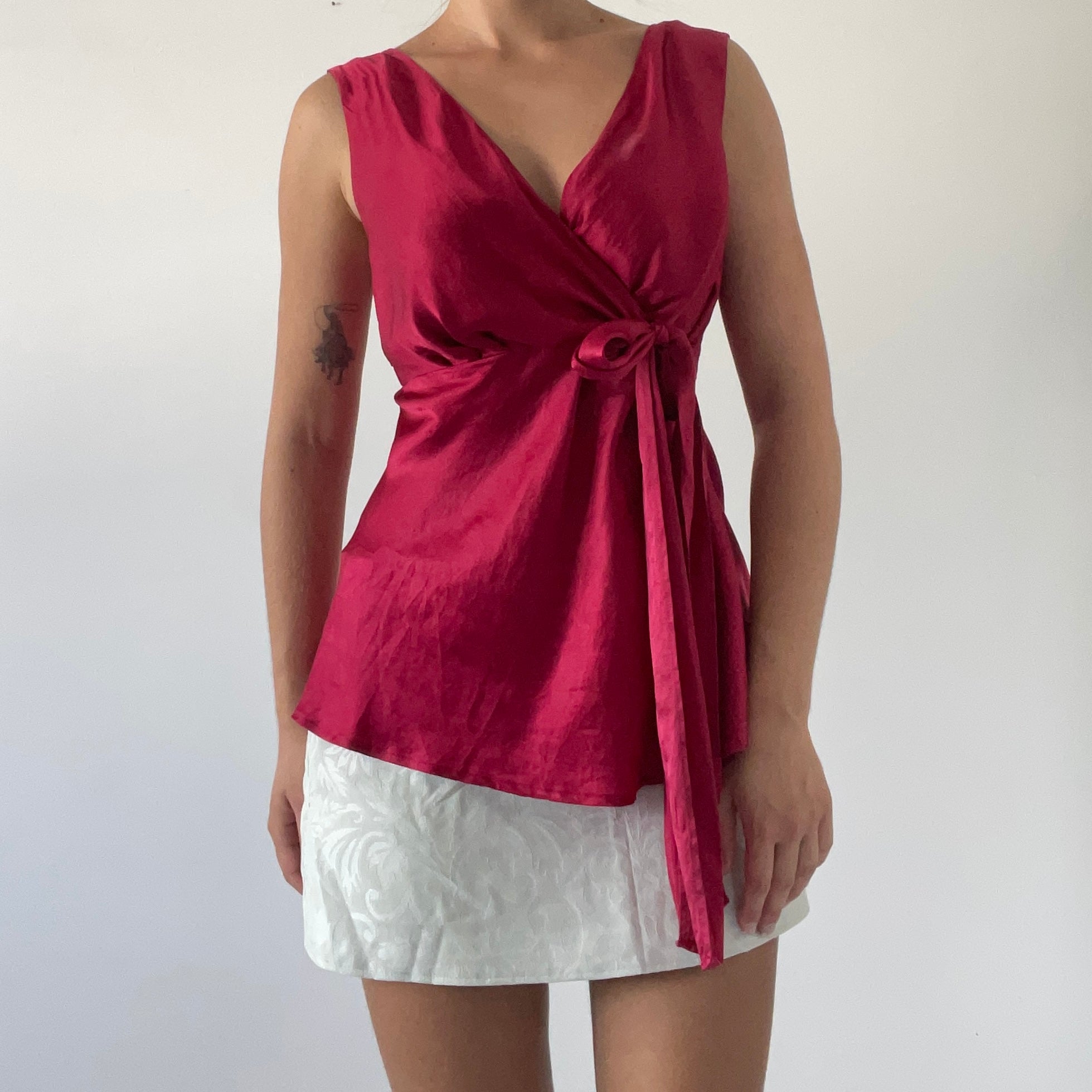 Silk Babydoll Tie Top | Made in NZ | 14-16