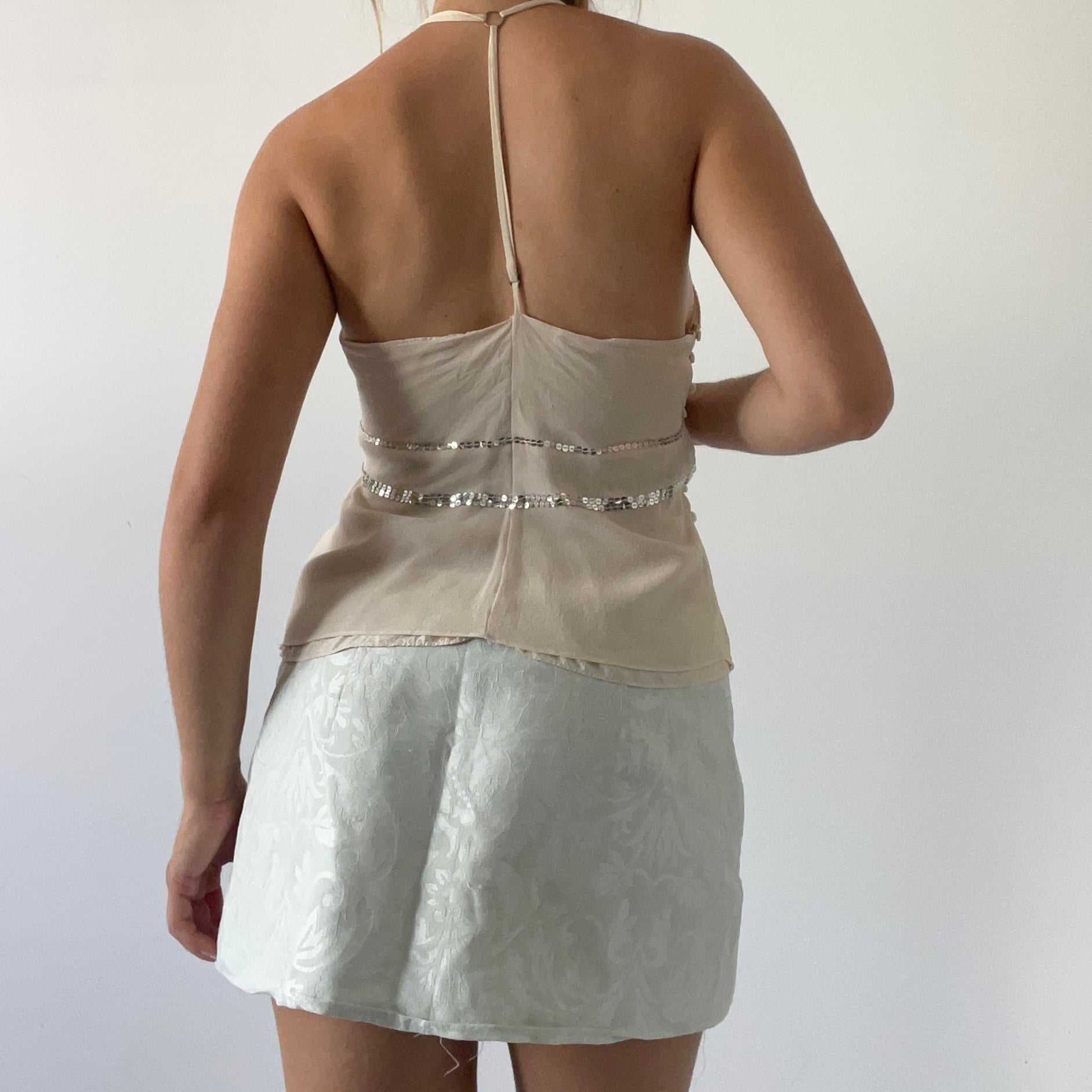 Elle Macpherson Silk Halter | M