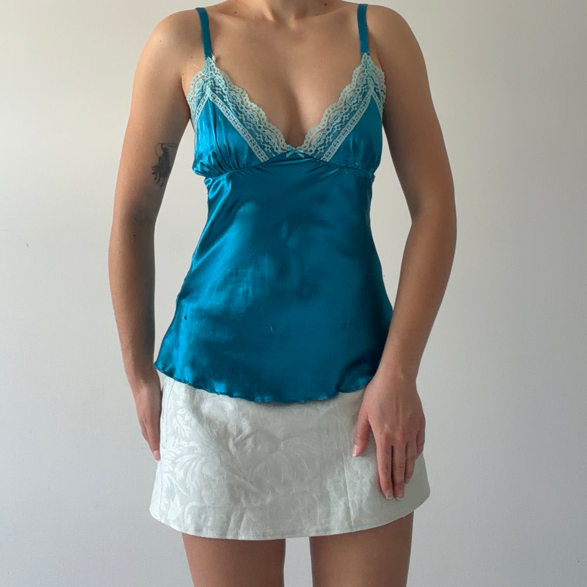 No Boundaries Satin Lace Cami | S