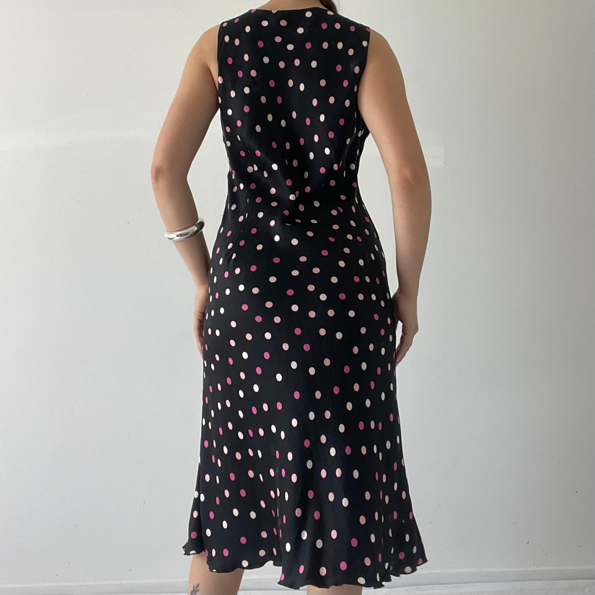 ECI 100% Silk Midi Dress | 10-14