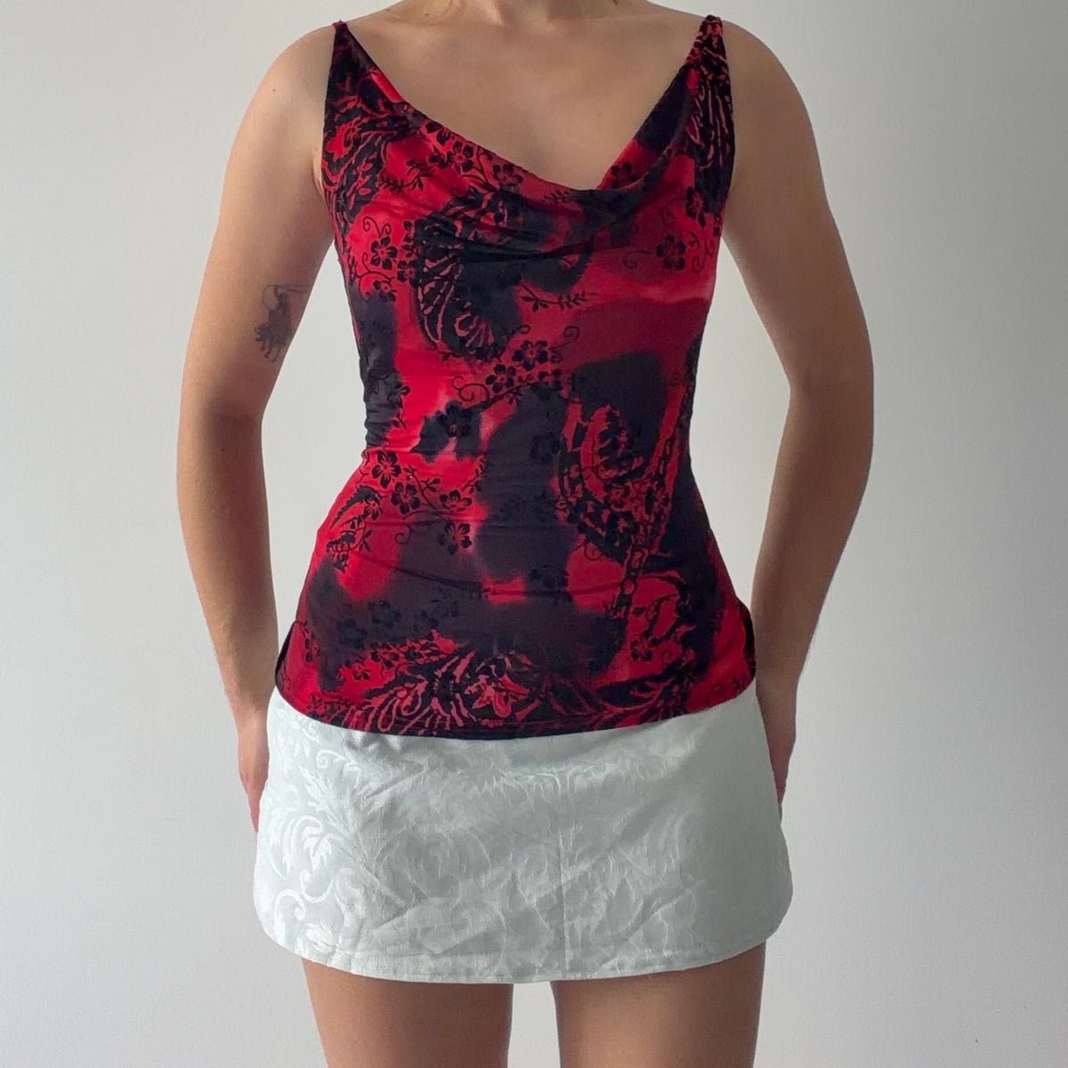 Xanaka Cowl Burnout Cami | L