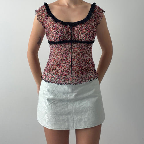 Victoria's Secret Mesh Babydoll Top | M