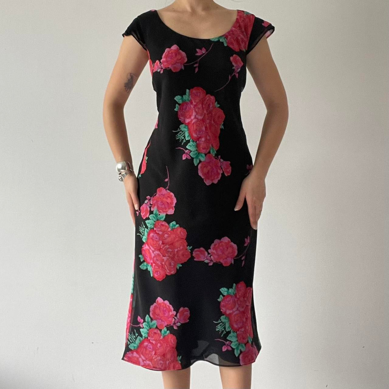 Table Eight Floral Bias Cut Dress | 8-10