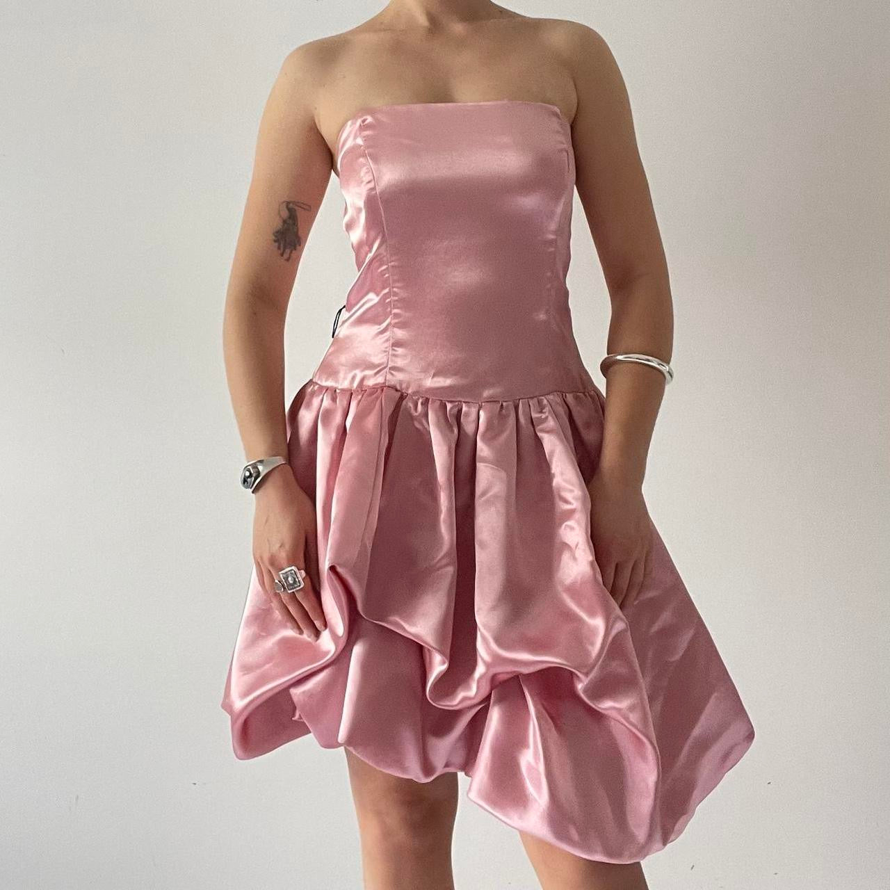 Fiesta Strapless Bubble Hem Mini Dress | 8-10