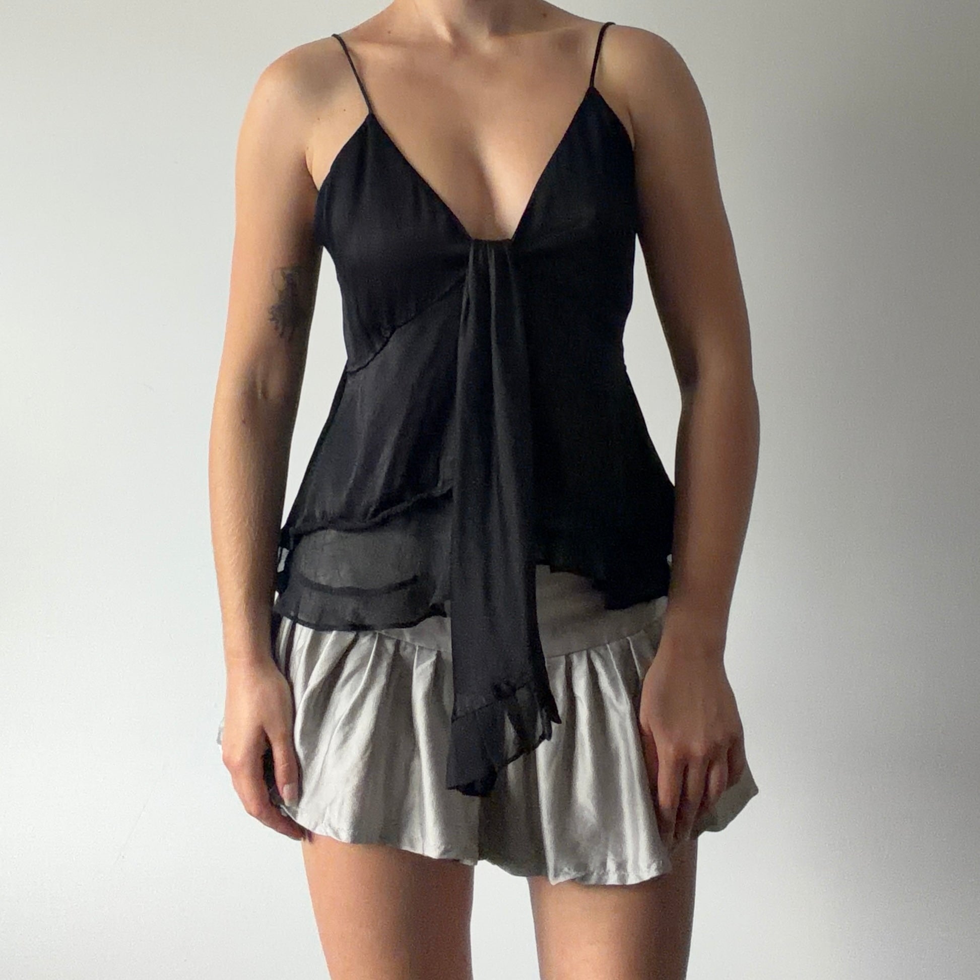 Satin Ruffle Cami | 8-10