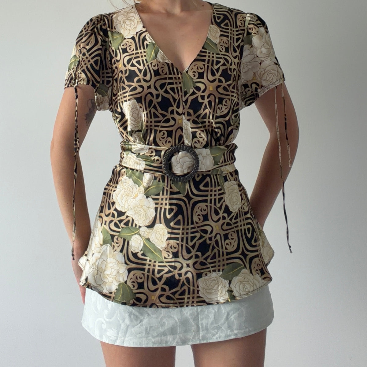 Nicola Satin Top | S-L