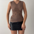Caroll Crochet Tank Top | M