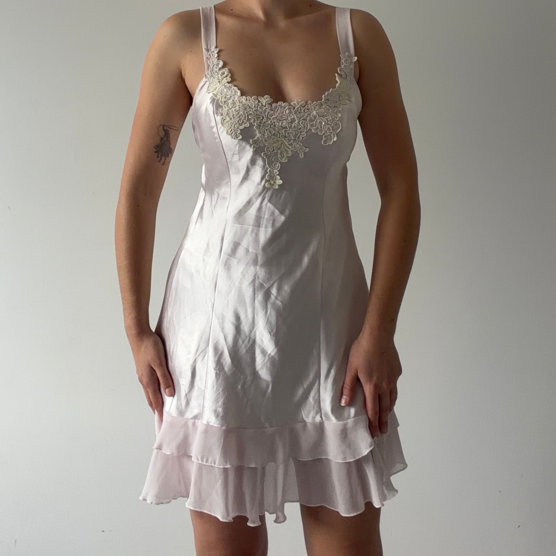 Linea Donatella Satin Slip Dress | 6-8