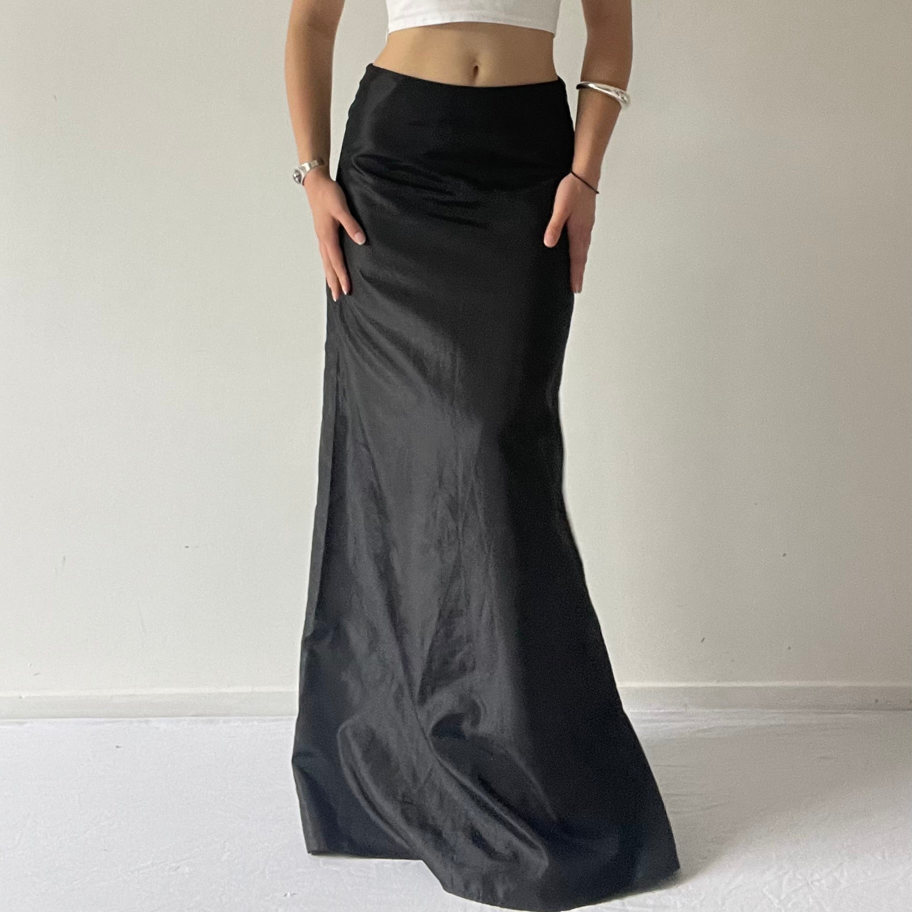 90s Max Shimmery Maxi Skirt | 6-8